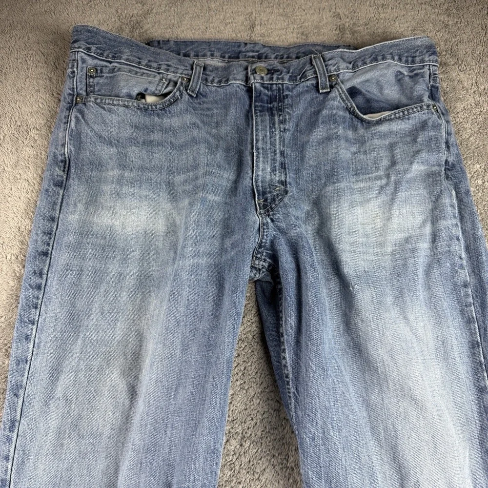 Levis 514 Straight Leg Jeans Mens 38x32 Blue Medium Wash Mid‎ Rise